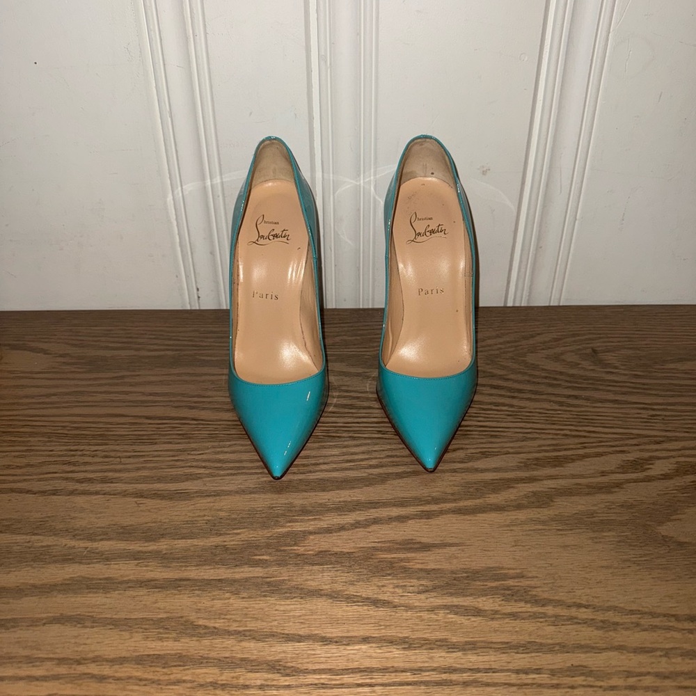 Christian louboutin so Kate 120 in pacific blue
